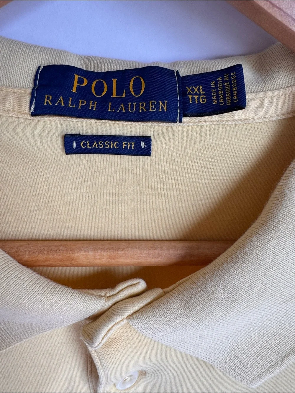 Polo by Ralph Lauren Pale Yellow Short-Sleeve Polo